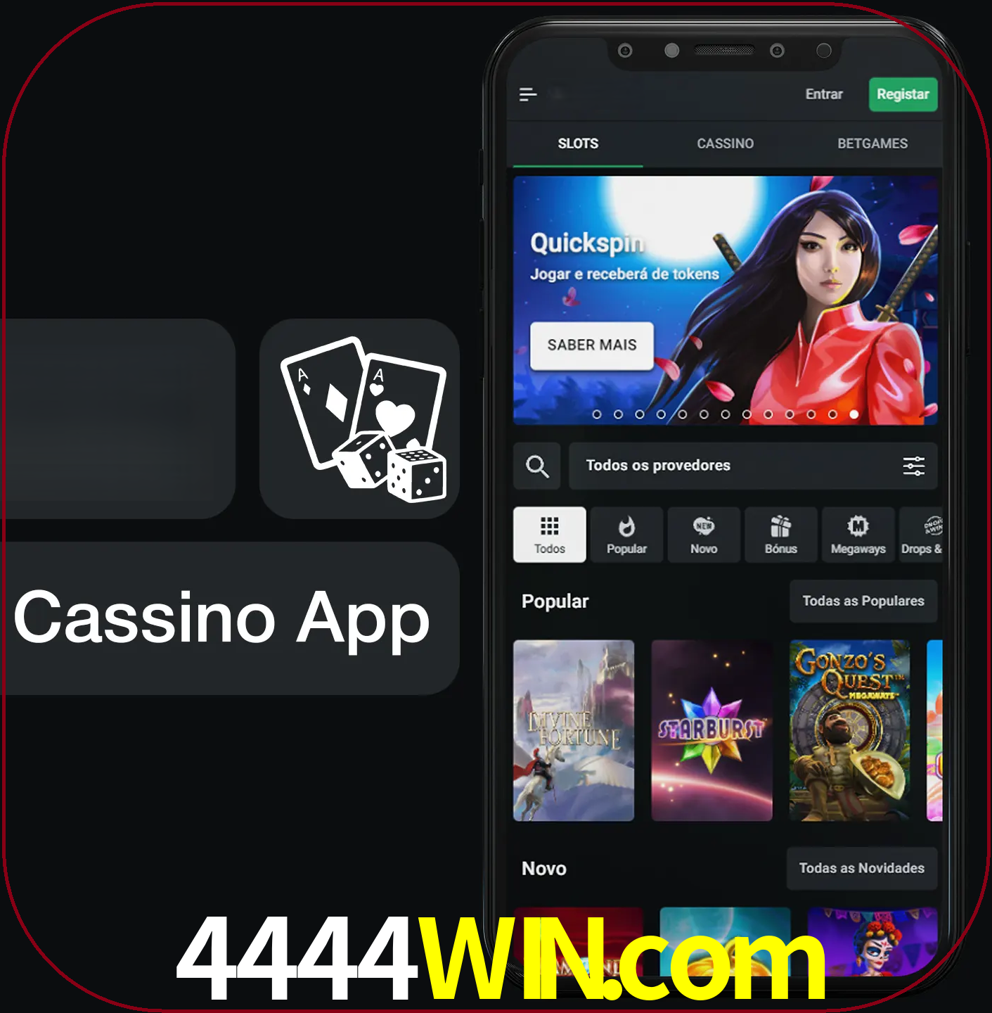 Jogue jogos de cassino e ganhe.