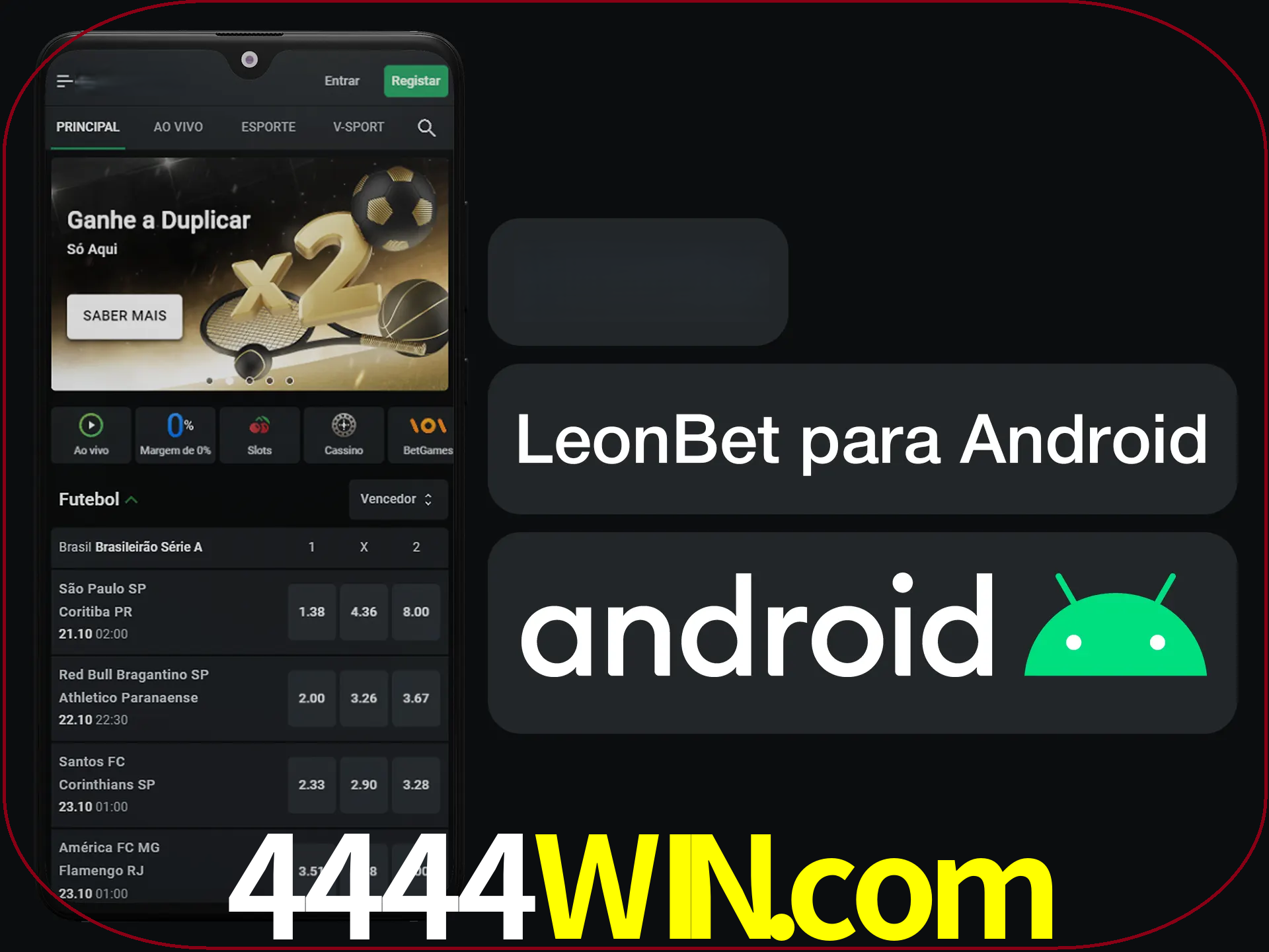 Adquira sua versão poket de LeonBet.